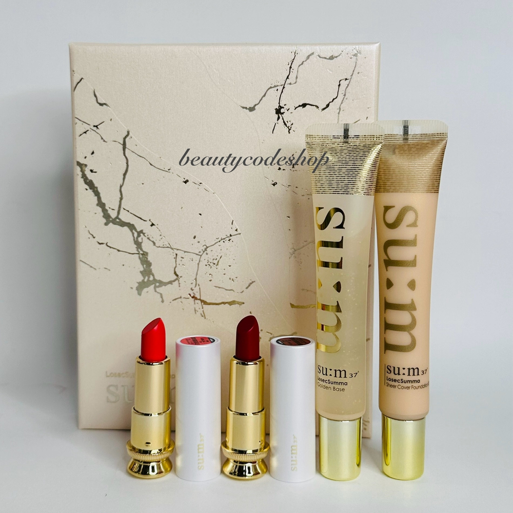 Набор тональная основа + база под макияж SU:M 37 LOSEC Summa Make Up.