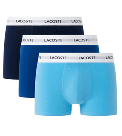 Мужские спортивные боксеры Lacoste Stretch Cotton 3P - navy blue/blue/navy blue