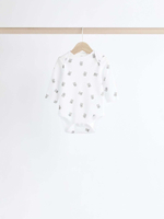 Боди с длинным рукавом для малышей Next K79-966, 5 шт., Белый, Серый