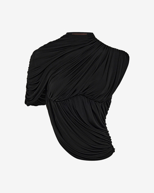 Топ из трикотажа с драпировкой