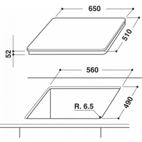 Индукционная варочная панель KitchenAid KHID4 65510