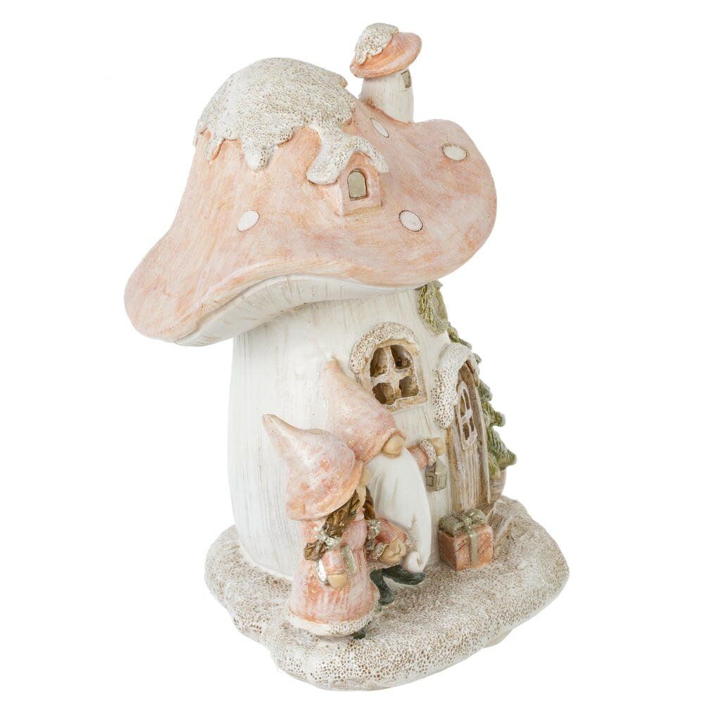 GAEM Фигурка декоративная с подсветкой "Домик и гномы", L13 W10 H15 см