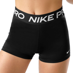 Женские теннисные шорты Nike Pro 3in Shorts Women - Black, White