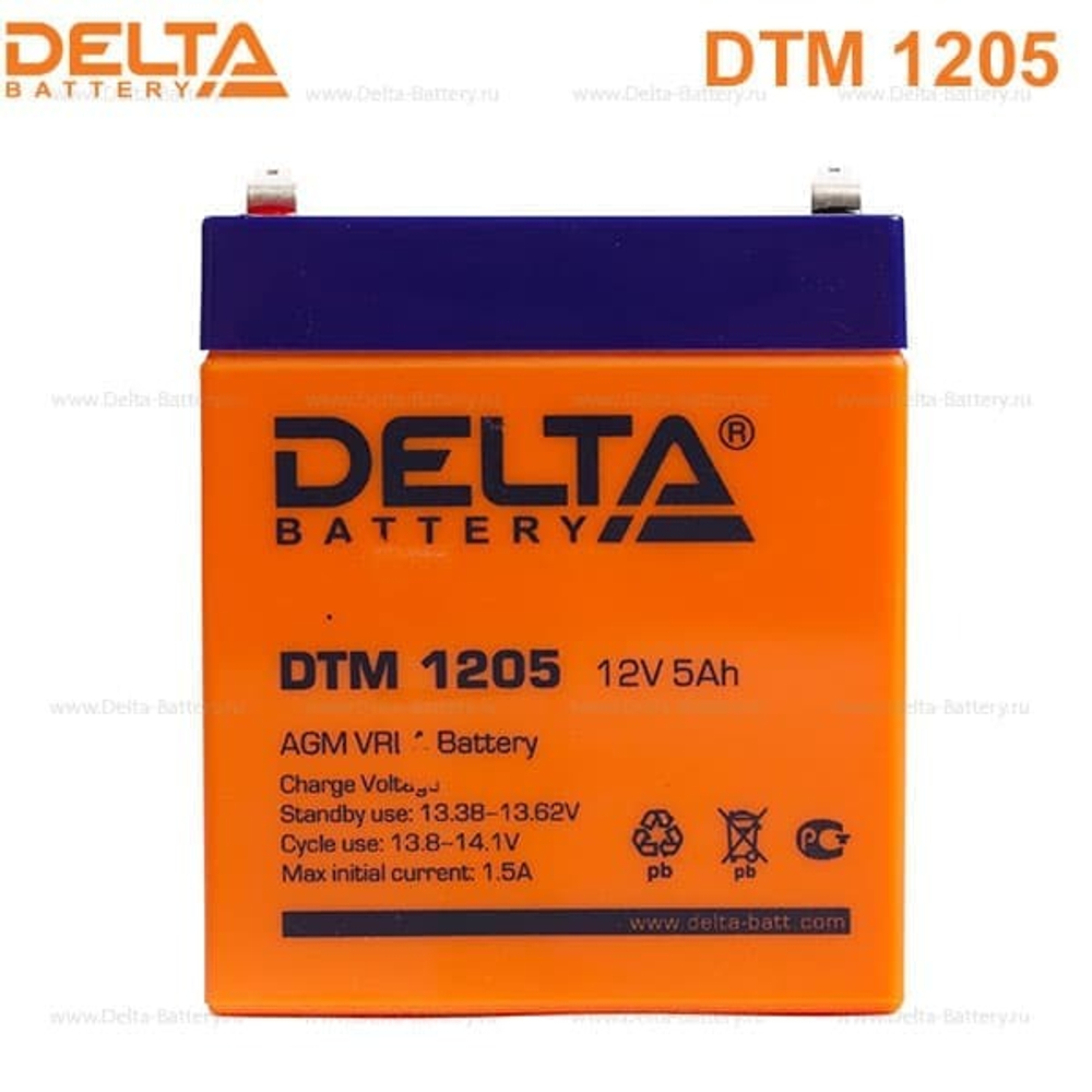 Аккумуляторная батарея Delta DTM 1205 (12V / 5Ah)