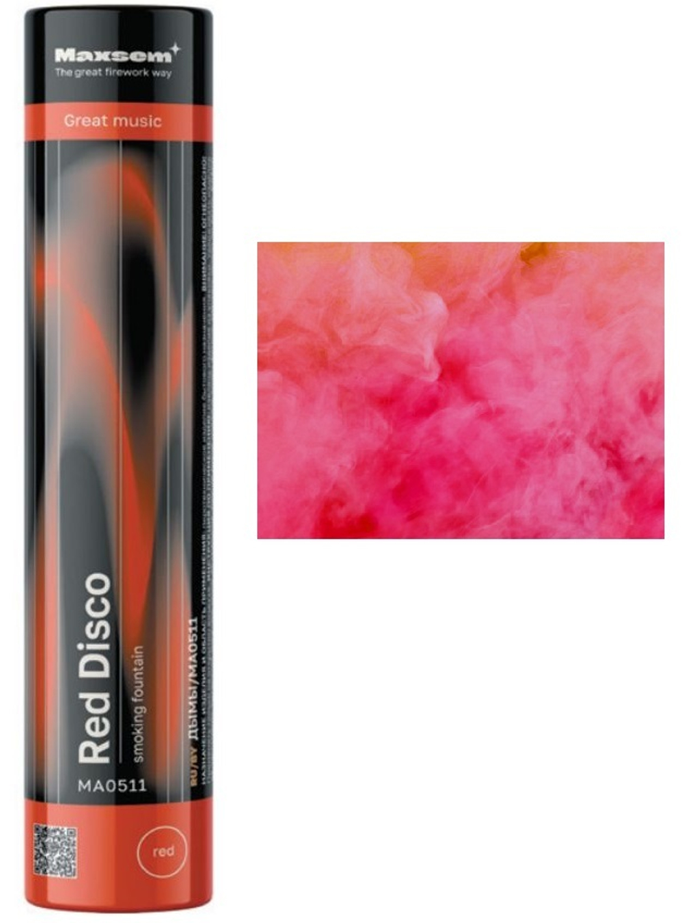Дым цветной "Red Disco" MA0511 Red *0.8"