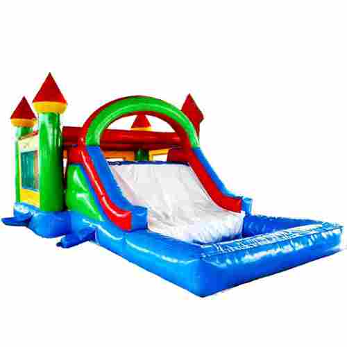 Надувной батут «Домик с бассейном» 8*5*3 м