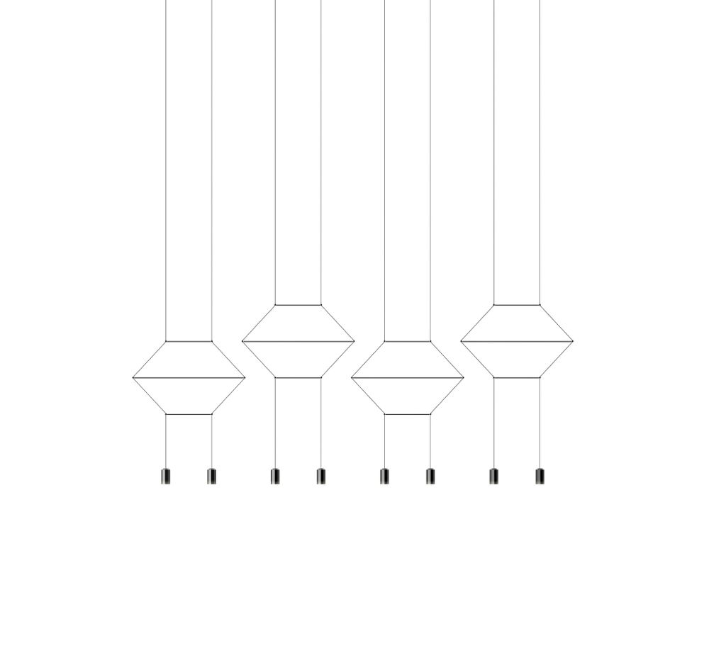 Потолочный дизайнерский светильник  Wireflow 0334 by Vibia