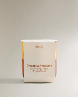 Zara Home - Ароматическая свеча coconut & pineapple, 220 г