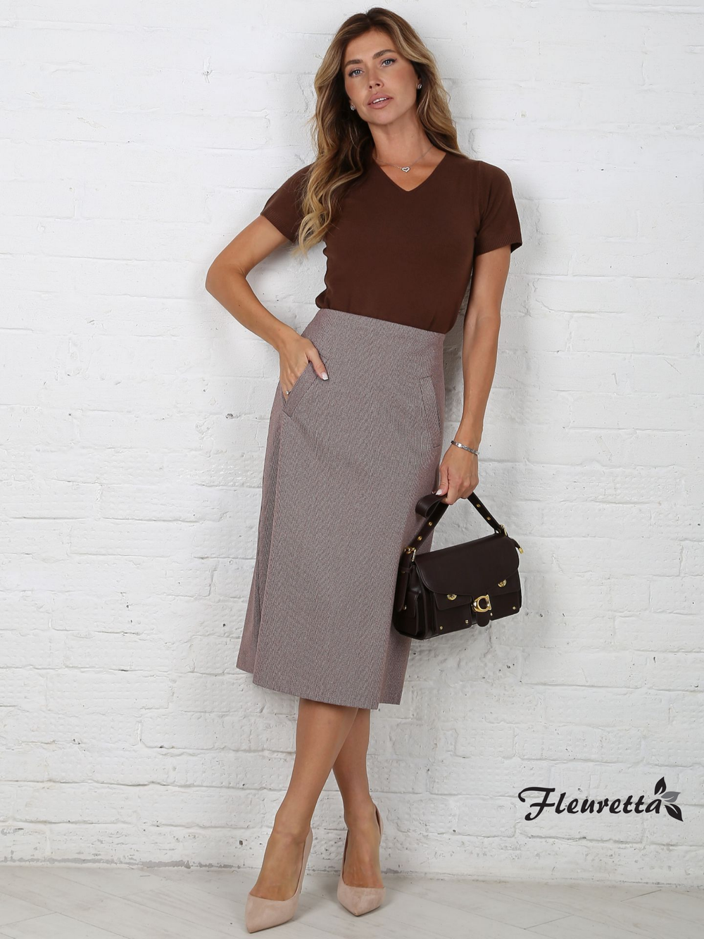 Юбка 2672705 какао