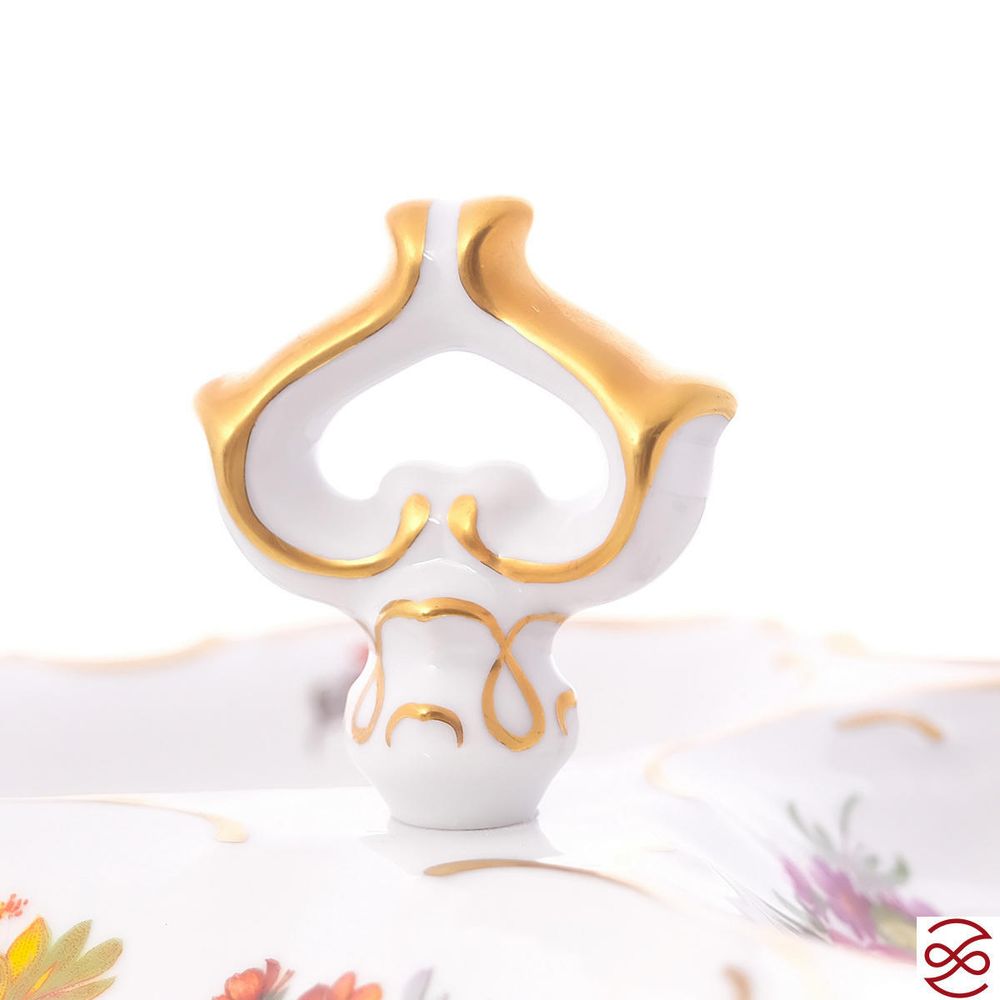 Менажница Queen's Crown Мейсенский букет 24см