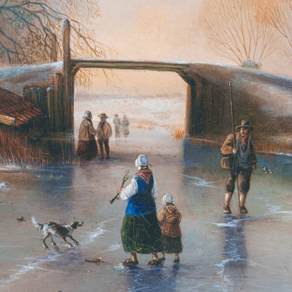 Картина «Winterliche Szene/Зимняя сцена»