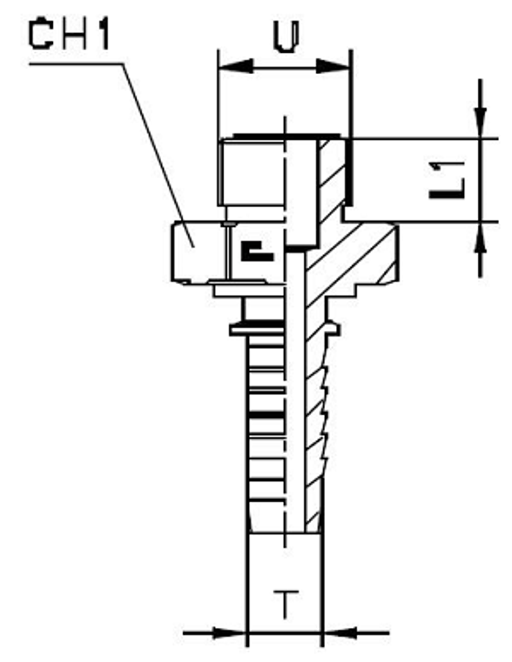 Фитинг DN 12 ORFS (Ш) 1.3/16