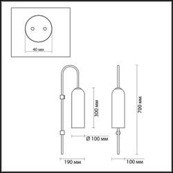 Бра Odeon Light Vosti 4642/1W