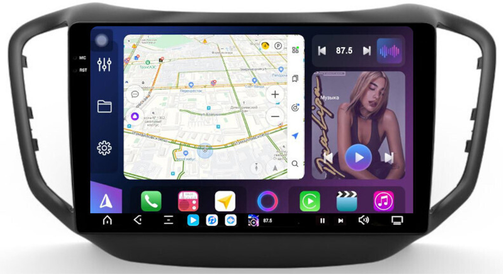 Магнитола для Chery Tiggo 5 2014-2020 - FarCar GX1036M монитор 10.36" 2K QLED на Android 14, TS20, 6+128Гб, CarPlay, 4G SIM-слот