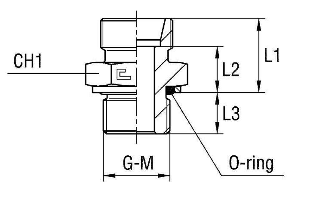 Штуцер FH DS12 BSP 3/8 (корпус)