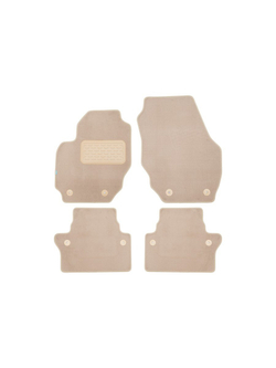 Коврики в салон для VOLVO XC70 АКПП 2007-2013, 2013-2016, внедорожник , 4 шт. (текстиль, бежевые) KLEVER04500822112KH