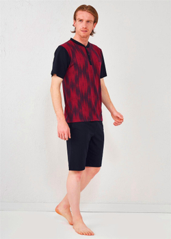 RELAX MODE / Пижама мужская с шортами и футболкой хлопок домашний костюм - 13218