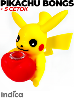 Мини бонг Pokemon 12СМ из силикона со стеклянной чашей
