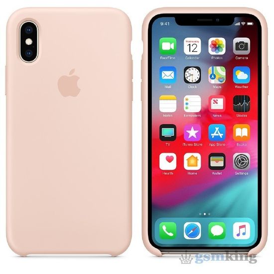 Silicone Case iPhone X/XS Pink Sand «Розовый песок»