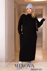 Платье 1531-черный Minova