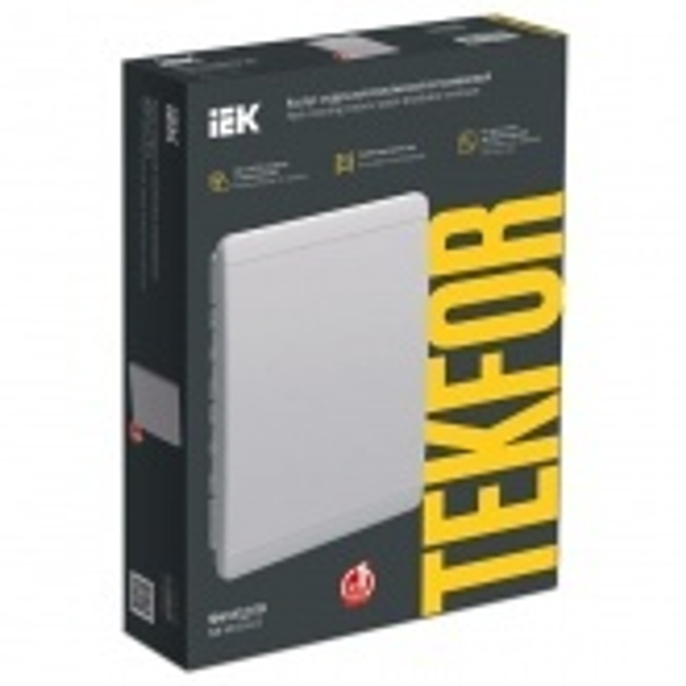 Щит встраиваемый пластиковый TEKFOR ЩРВ-П-54 54м белый IP41 IEK (01-02-085) TF5-KP13-V-54-41-K01-K01