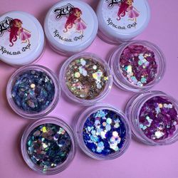 Zoo nail Микс шестигранников Крылья Феи 1760, 2гр2