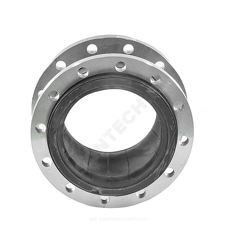 Компенсатор резиновый антивибрационный EPDM 700L Ду 300 Ру16 фл Тмакс=100С L=260мм Zetkama 700L300C00 сжатие/растяжение 20 мм/14 мм