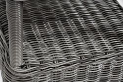 "Рим" комплект шезлонг со столиком, цвет графит