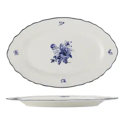 Блюдо овальное 35,2*22,4 см h2,5 см Blue Flower P.L. Proff Cuisine [1]