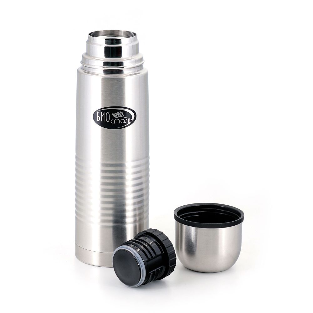 Термос &quot;Биосталь&quot; с узкой горловиной, 0,75 л, в чехле/12/