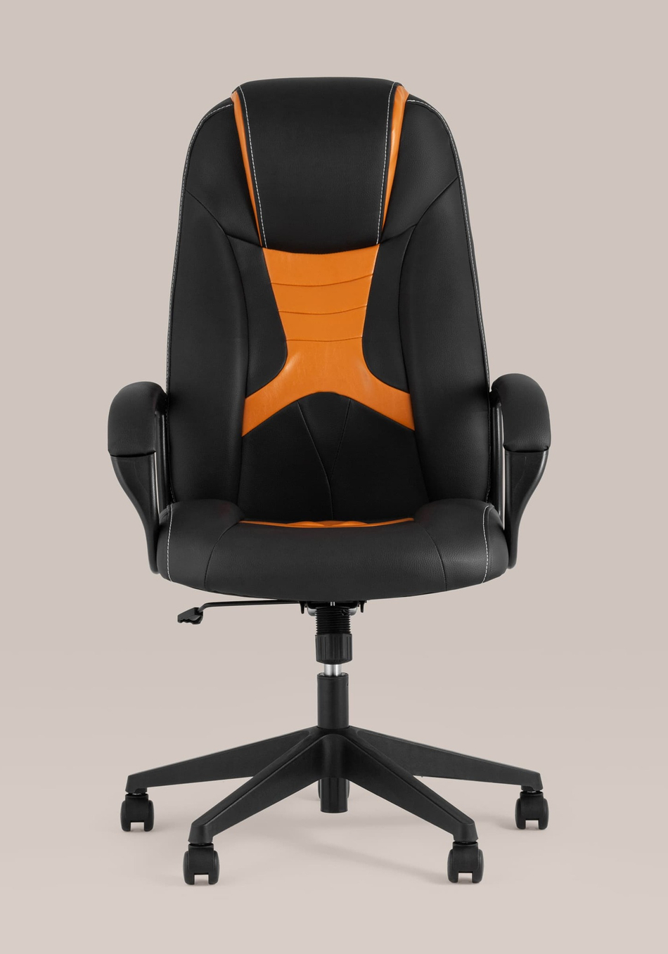 Кресло игровое TopChairs ST-CYBER 8 черный/оранжевый