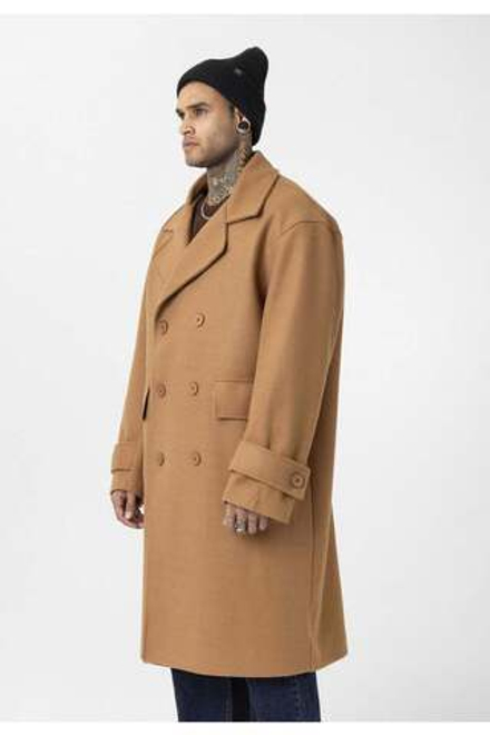 Пальто мужское двубортное оверсайз Camel
