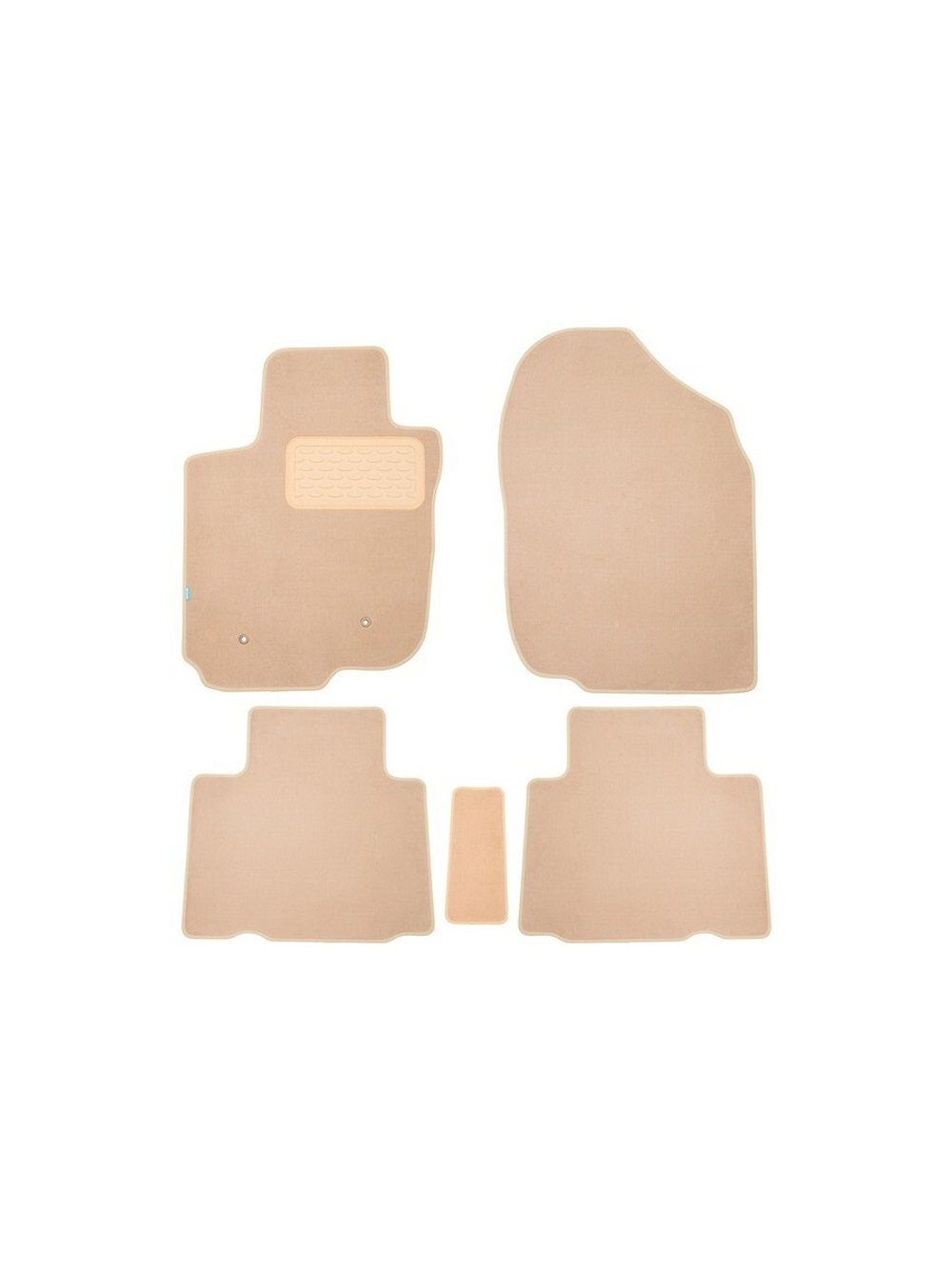 Коврики в салон для TOYOTA Rav 4 Long 2005-2010, универсал, 5 шт. (текстиль, бежевые) KLEVER04481822112KH