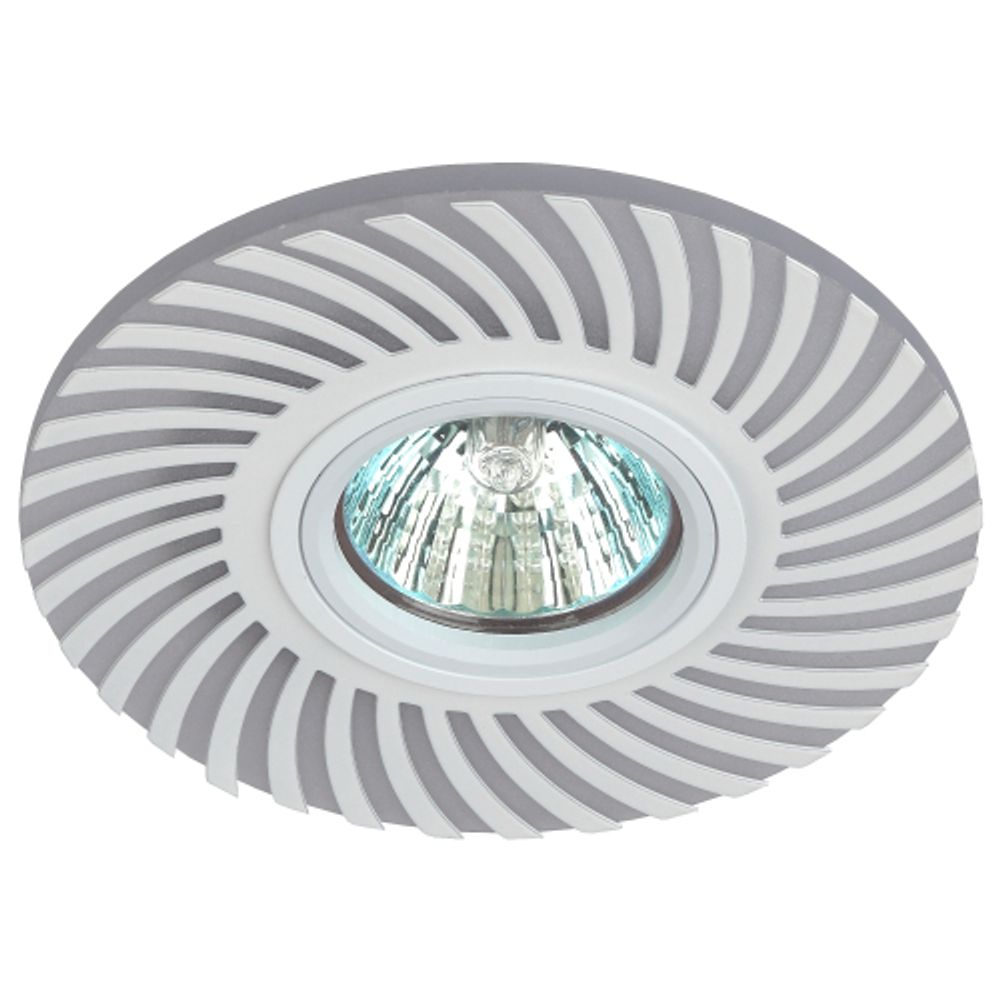 DK LD32 WH Светильник ЭРА декор cо светодиодной подсветкой MR16, 220V, max 11W, белый | Встраиваемые LED светильники