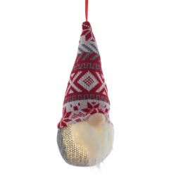 GAEM Игрушка набивная подвесная "Гном" (3xLR44), L7 W7 H19 см, 4в.