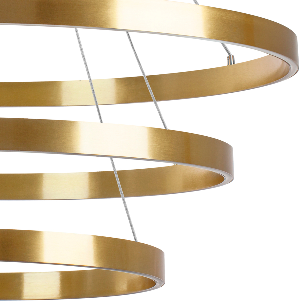 748223 Люстра SATURNO LED 132W 11000LM 70G ЗОЛОТО 3000-6000K