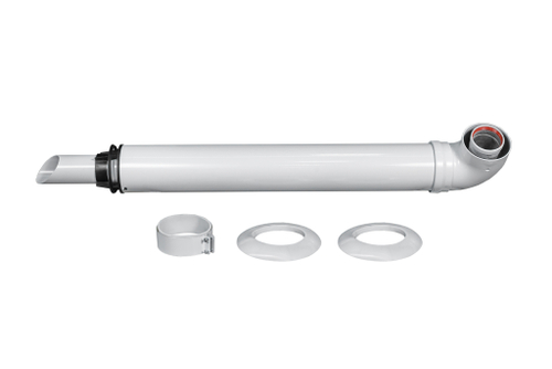 Комплект коаксиальный антилед L850 Ø60/100мм с хомутом для котла Suari