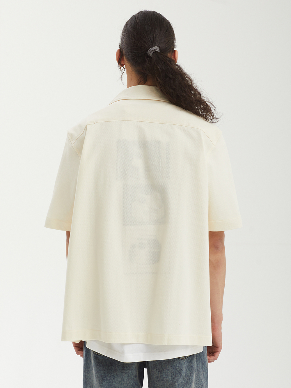 Мужская Рубашка Compress Mesh Revere Collar