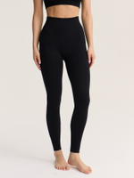 Бесшовные легинсы с высокой посадкой в рубчик