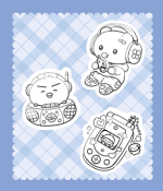 The cozy village of Akonchi. Coloring Book