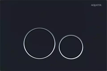 Кнопка смыва Акватек KDI-0000020 черная матовая