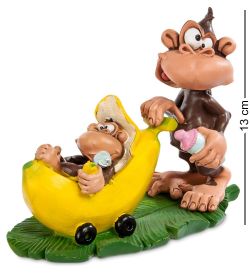 RV-488 Фигурка Обезьяна с детенышем «Муси-пуси» (W.Stratford)