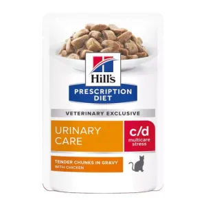 Пауч для кошек Hill`s Prescription Diet с/d Urinary Stress, против стресса при цистите, с курицей