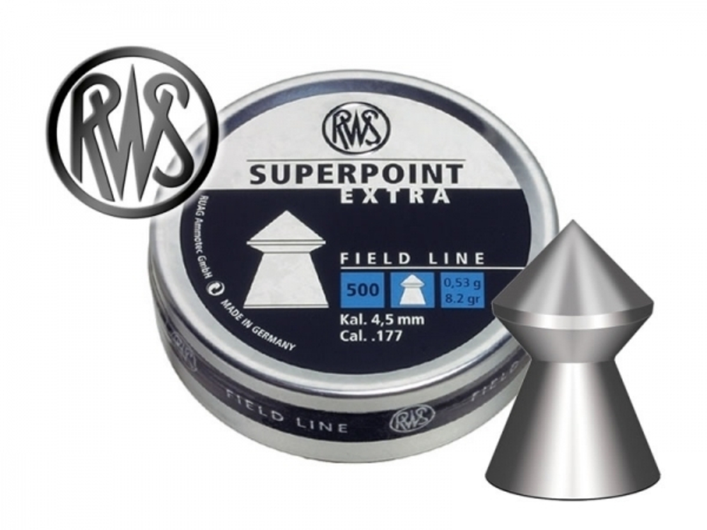Пули пневматические RWS Superpoint Extra 4.5 mm 0.54 гр. (500 шт.)