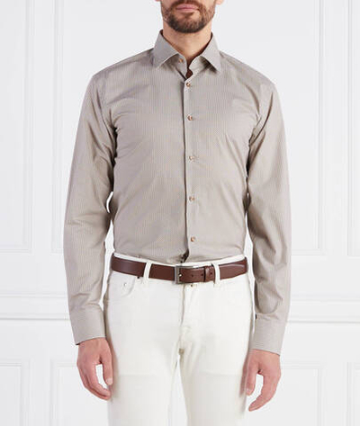 Рубашка H JOE kent C1-214 BOSS BLACK - коричневый(50496186)