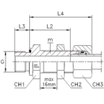 Штуцер FDE DS16 BSP 1/2 B4 (в сборе)
