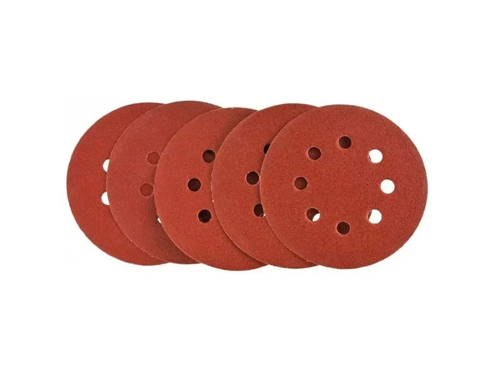 Круг абразивный на велюр осн зер 80 d125 8отв (10шт/уп)
