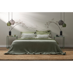 Простыня на резинке 180x200x30см Tkano Essential шалфей