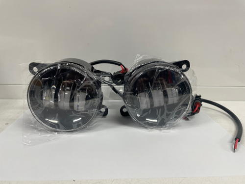 ПТФ 4 (Эко, белый) для Citroen, Ford, Mitsubishi, Land Rover, Renault, Suzuki, Daewoo, светодиодные противотуманные фары (2 шт. / комплект)