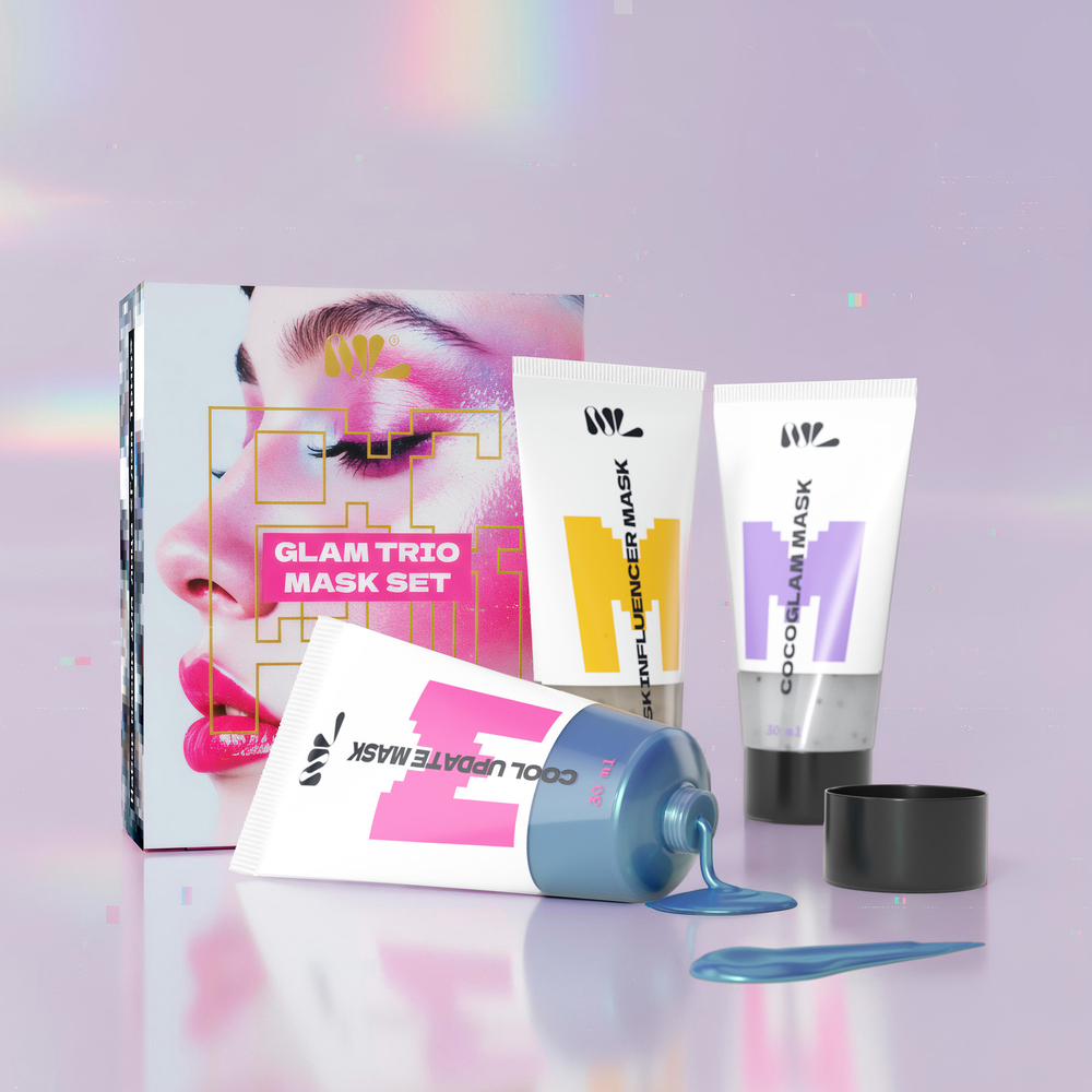 Набор масок для лица GLAM TRIO 3шт по 30мл